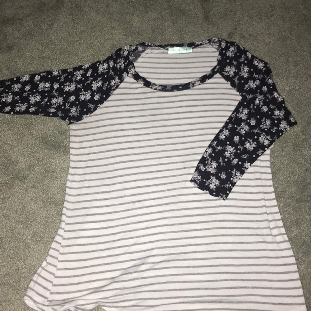 Floral Baseball Tee